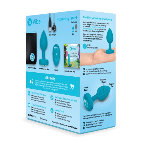 b-Vibe Remote Control Vibrating Jewel Plug for Pleasure