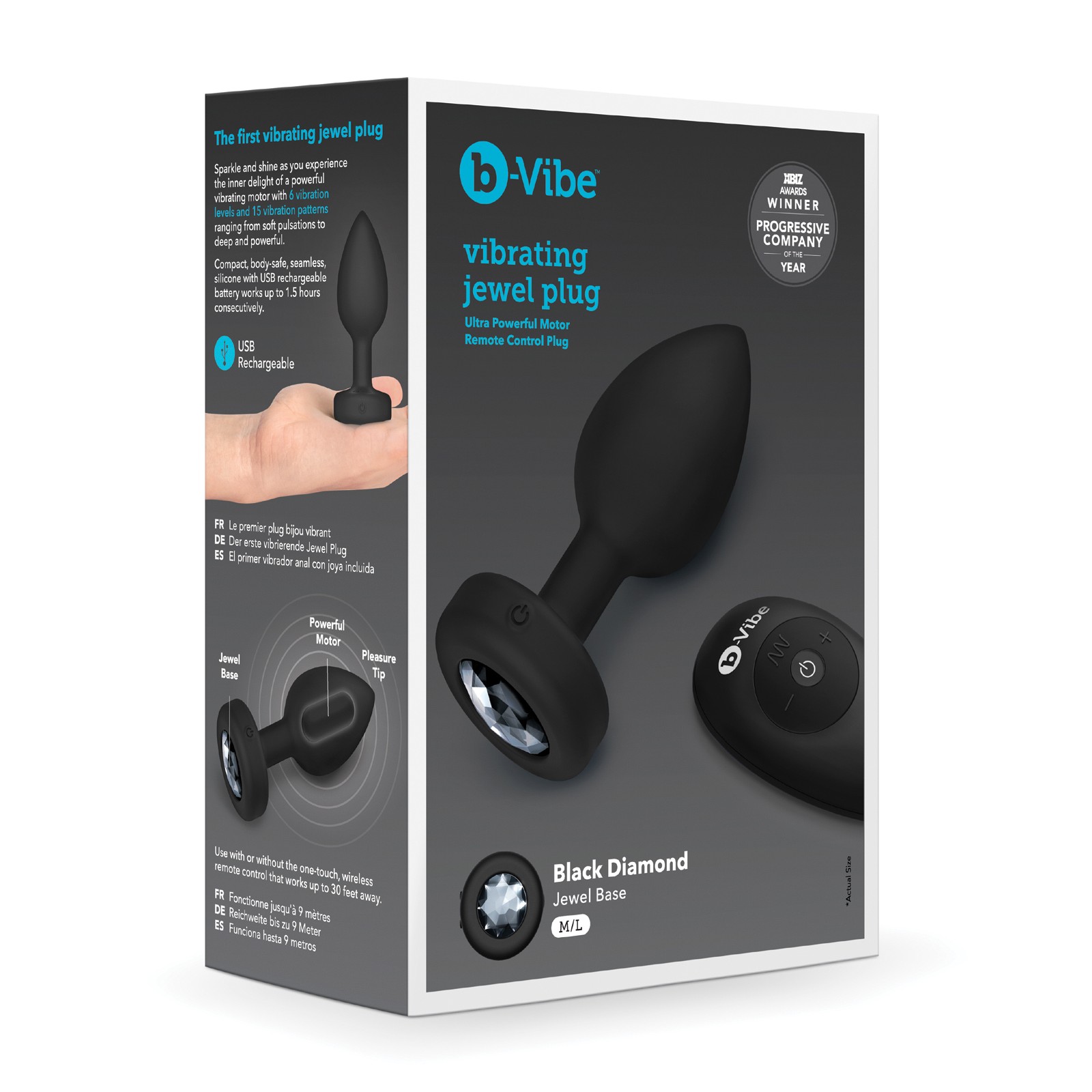 Plug Vibrador Joyero b-Vibe para Placer de Lujo