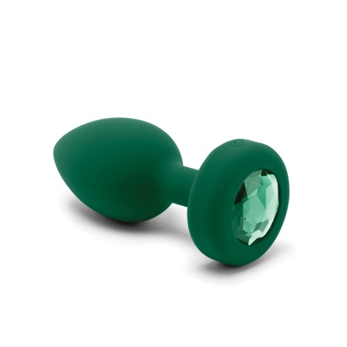 b-Vibe Plug Vibratorio Control Remoto con Joyero (M/L) - Verde Esmeralda