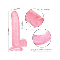 Dildo Rosa Size Queen de 6 Pulgadas