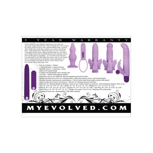 Evolved Lilac Desires Vibrator - Versatile and Waterproof