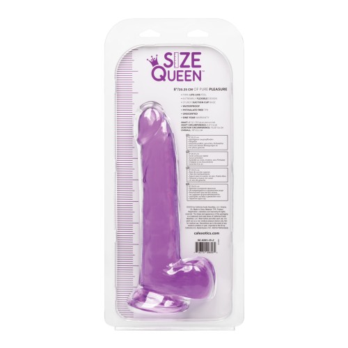 Dildo Size Queen 8" - Púrpura