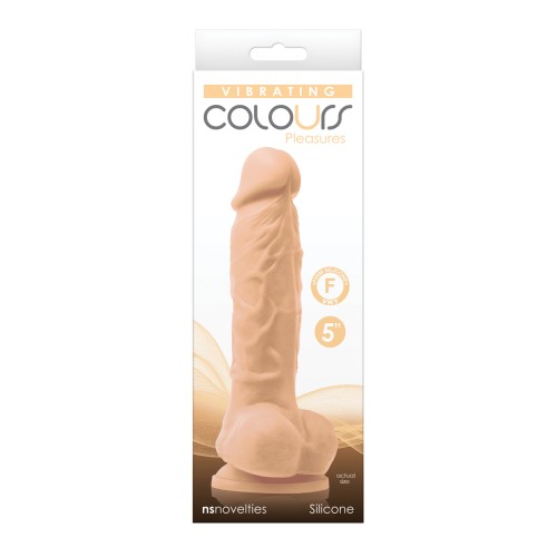 Colours Pleasures 5 Inch Vibrating Dildo White