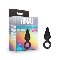 Plug Anal de Silicone Platinum Loop Pequeño Negro