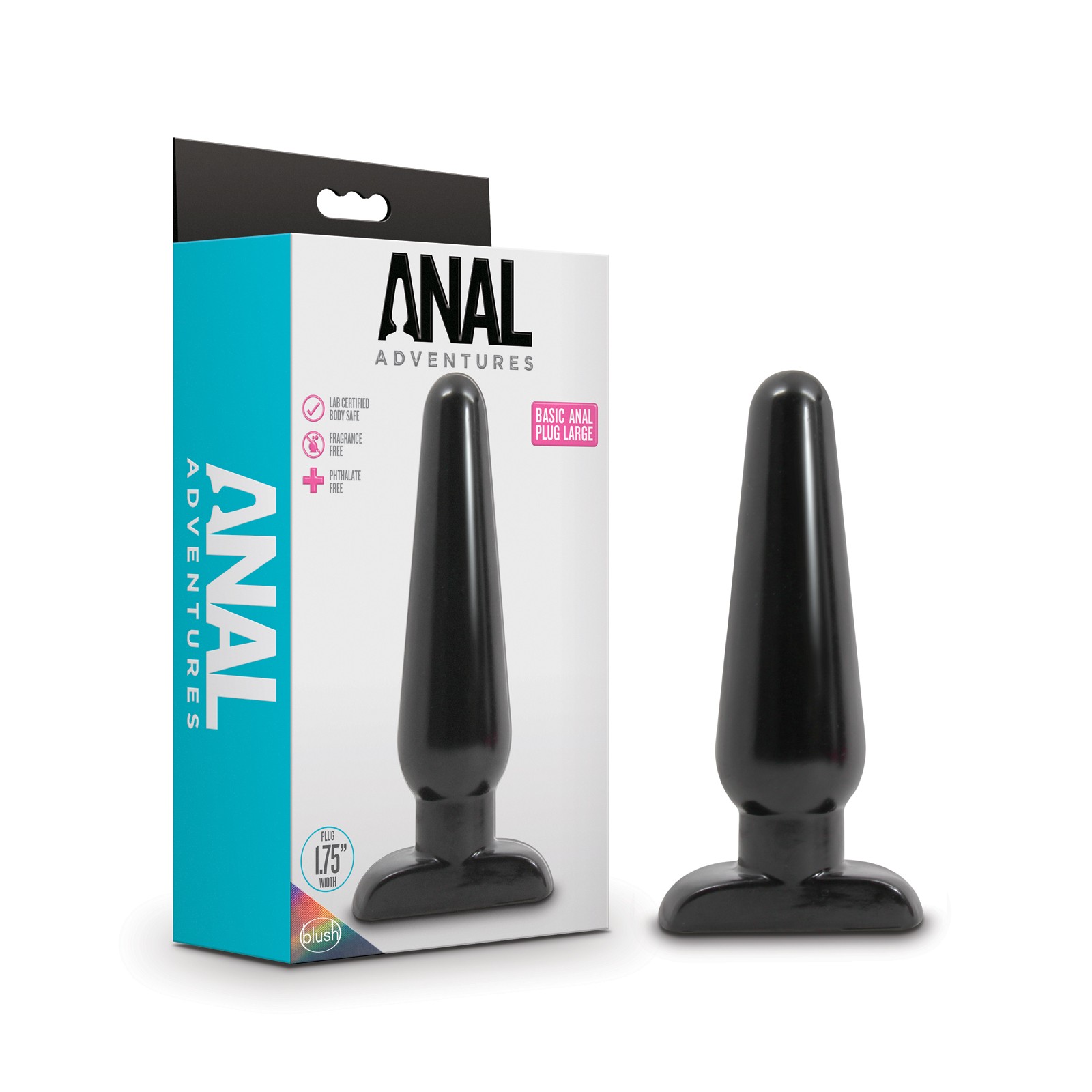 Plug Anal Tapered Grande - Negro