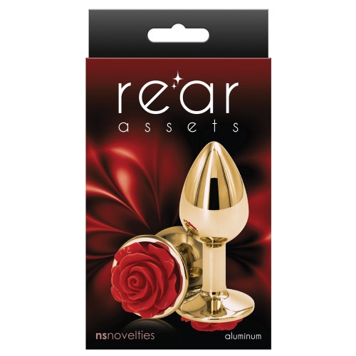 Rear Assets Small Red Rose - Sleek Anal Toy