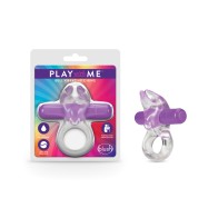 Play with Me Bull Vibrating C Ring - Purple - Pleasure Enhancement