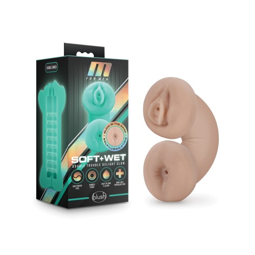 M for Men Double Trouble Glow Stroker - Autolubricante