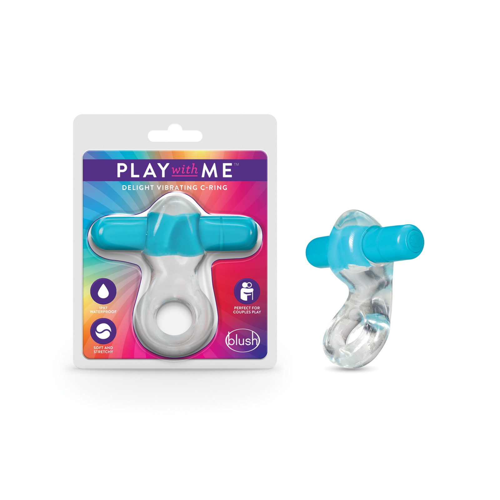 Blush Vibrating C Ring - Play with Me Delight