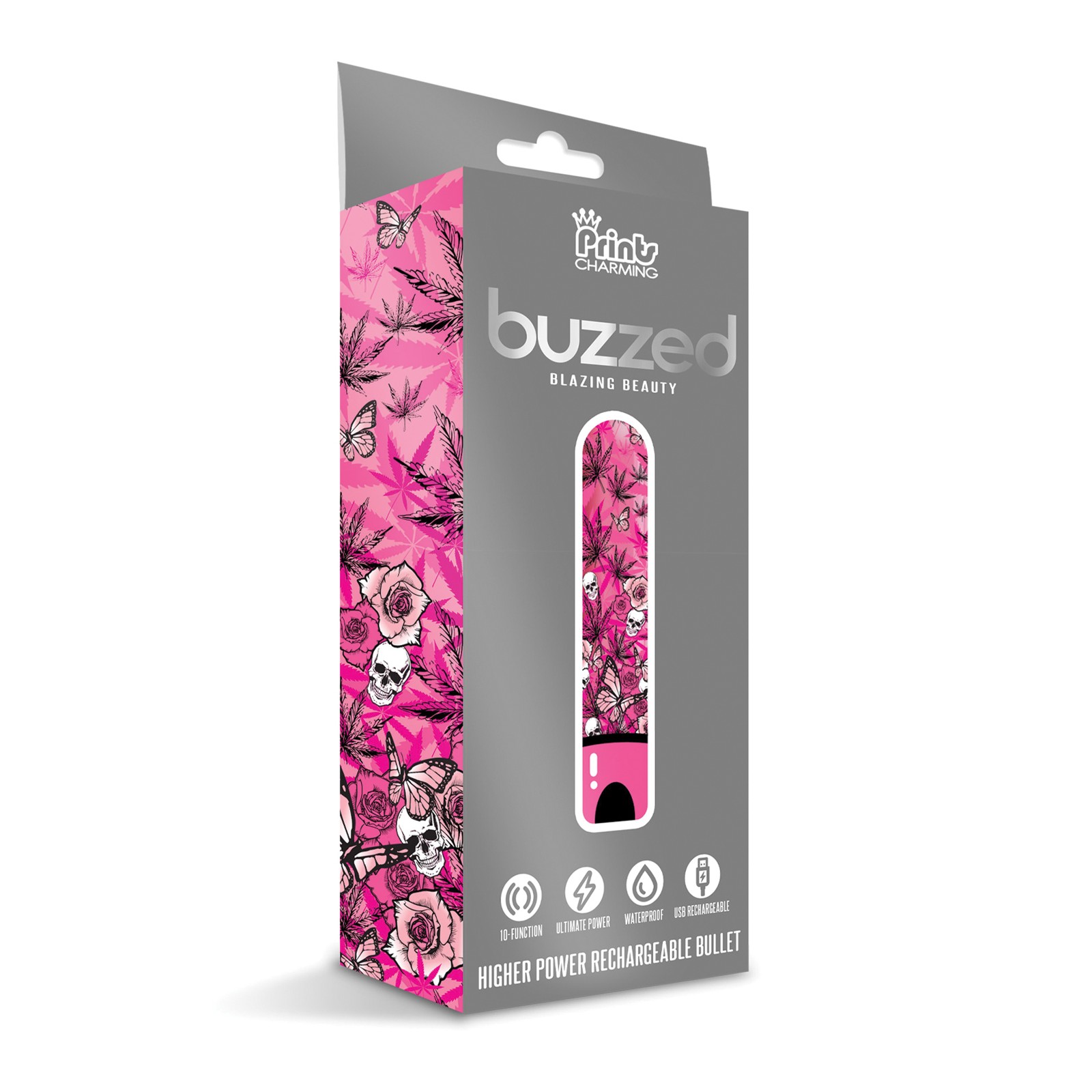 Buzzed 3.5 Rechargeable Bullet - Blazing Beauty Pink