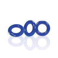 Oxballs Willy Rings Blue Pack of 3