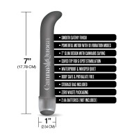 Buzzed Vibrador de 7" G-Spot - Canna Queen Negro