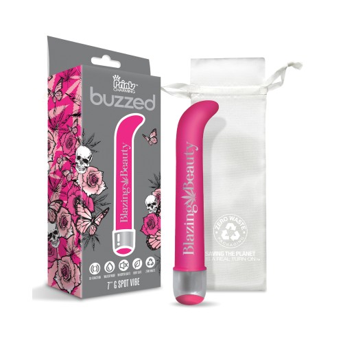 Vibrador G-Spot Buzzed 7 Pulgadas Rosa Intenso