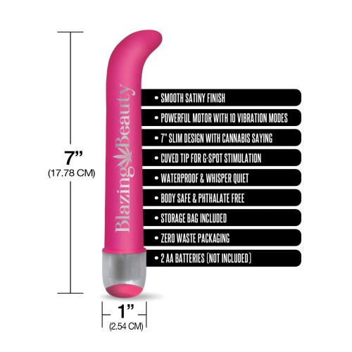 Vibrador G-Spot Buzzed 7 Pulgadas Rosa Intenso