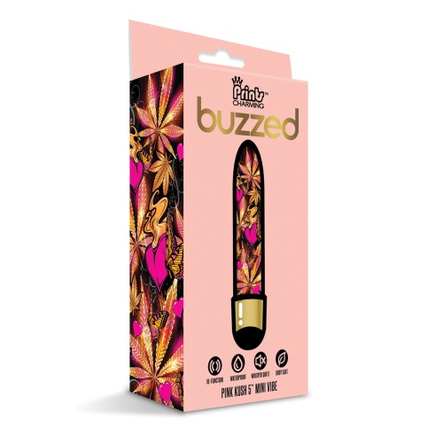 Vibrador Mini Buzzed 5" Pink Kush Vibraciones Poderosas