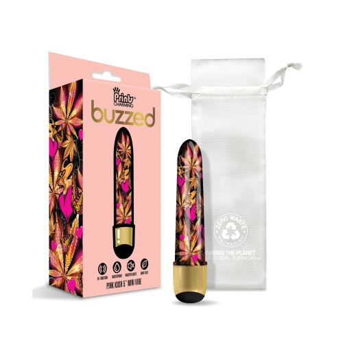 Buzzed 5" Mini Vibe Pink Kush Powerful Vibrations