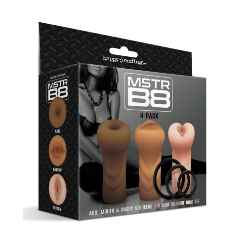 Set de Strokers MSTR B8 Realistas Pack Variado