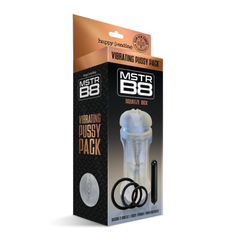 MSTR B8 Vibrating Pussy Pack Clear