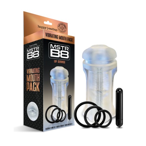 MSTR B8 Lip Service Vibrating Mouth Pack - Kit of 5 Clear