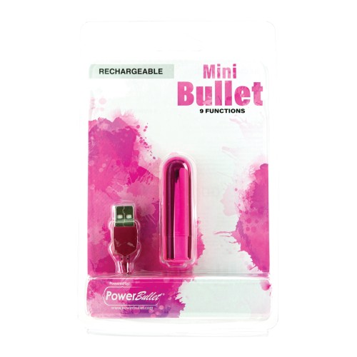 Mini Bullet Recargable - 9 Funciones Rosa