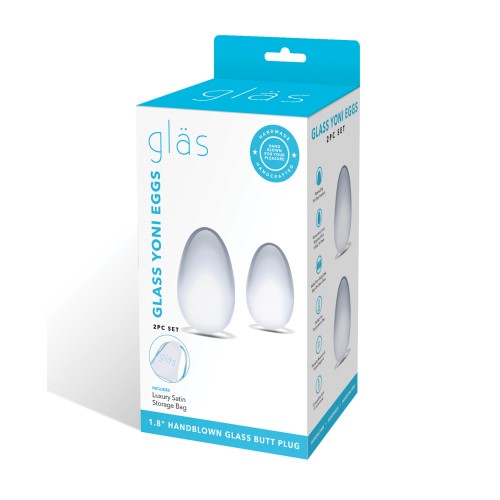 Glas Glass Yoni Eggs - Pelvic Strengthening