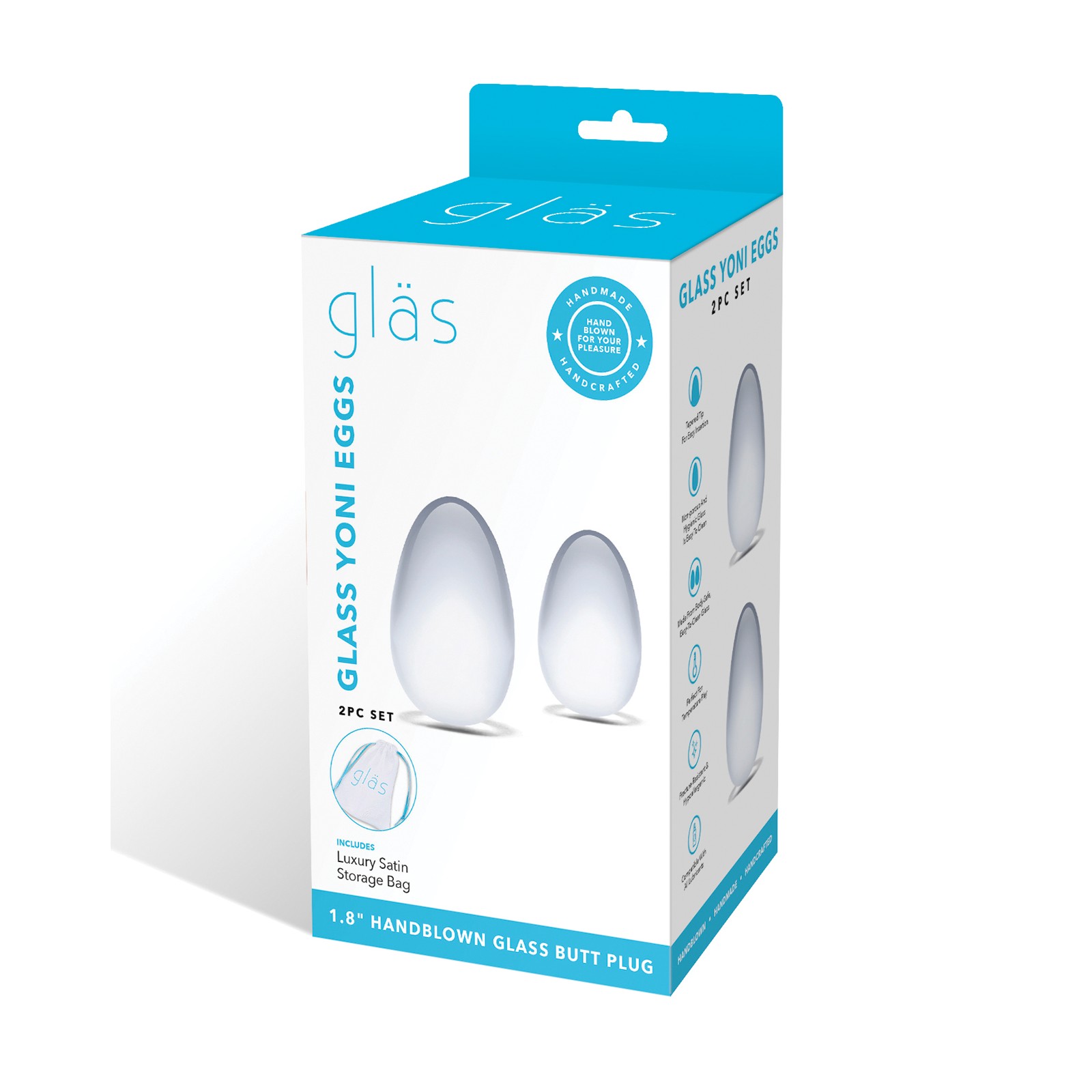 Glas Glass Yoni Eggs - Pelvic Strengthening