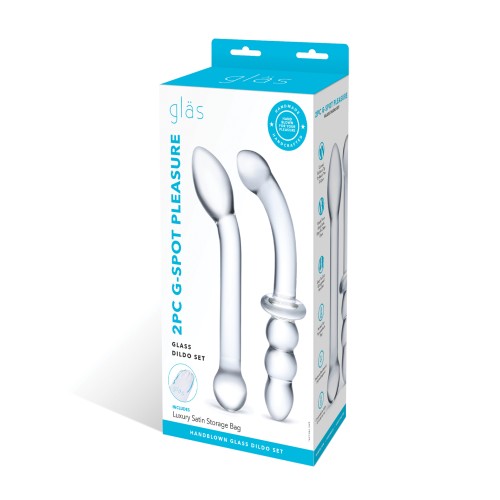 Glas G-Spot Glass Dildo Set Clear