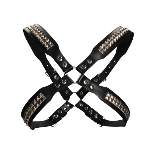 Shots Uomo Pyramid Stud Body Harness - Black