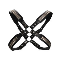 Shots Uomo Pyramid Stud Body Harness - Black