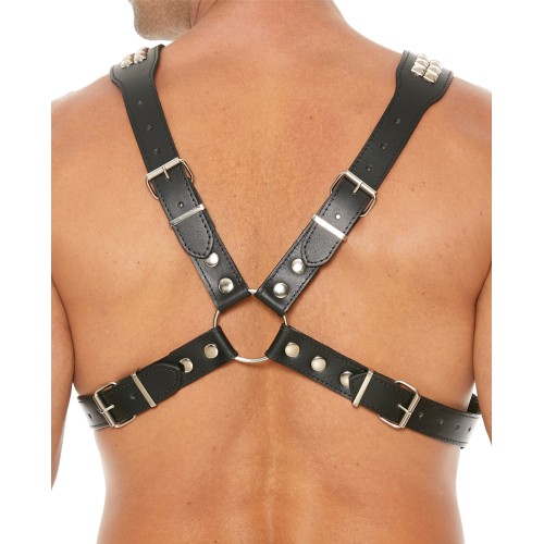 Shots Uomo Pyramid Stud Body Harness - Black