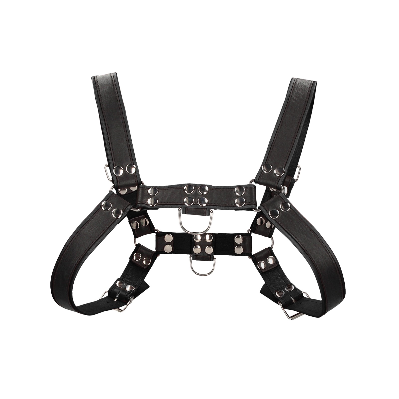 Shots Uomo Leather Chest Harness Small Medium Black