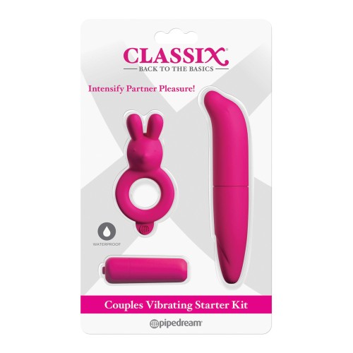 Classix Couples Vibrating Starter Kit Pink