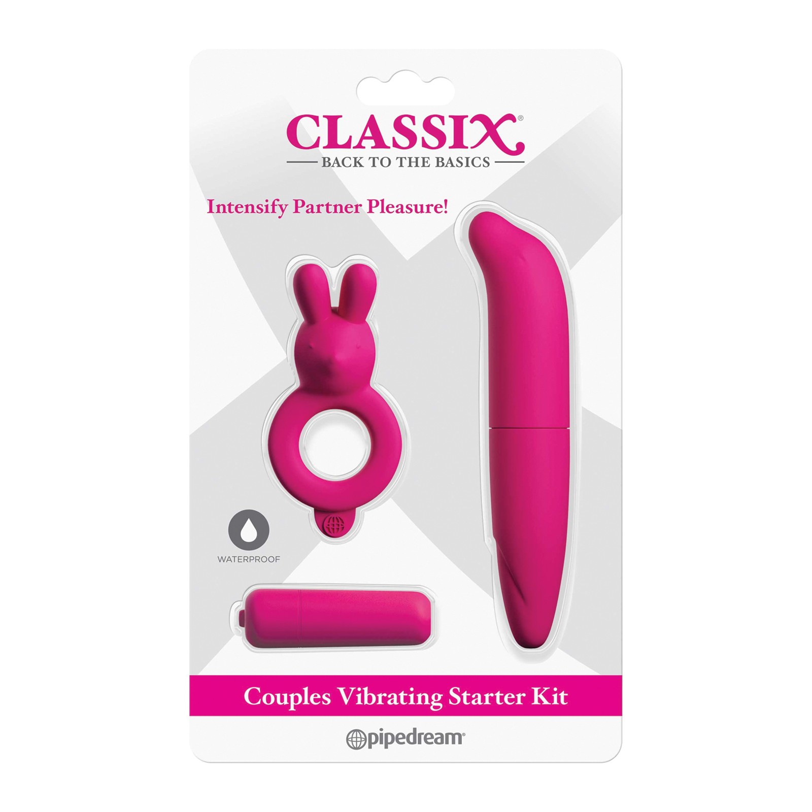 Classix Couples Vibrating Starter Kit Pink