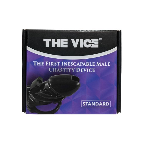 Locked In Lust The Vice Standard Black Chastity Device