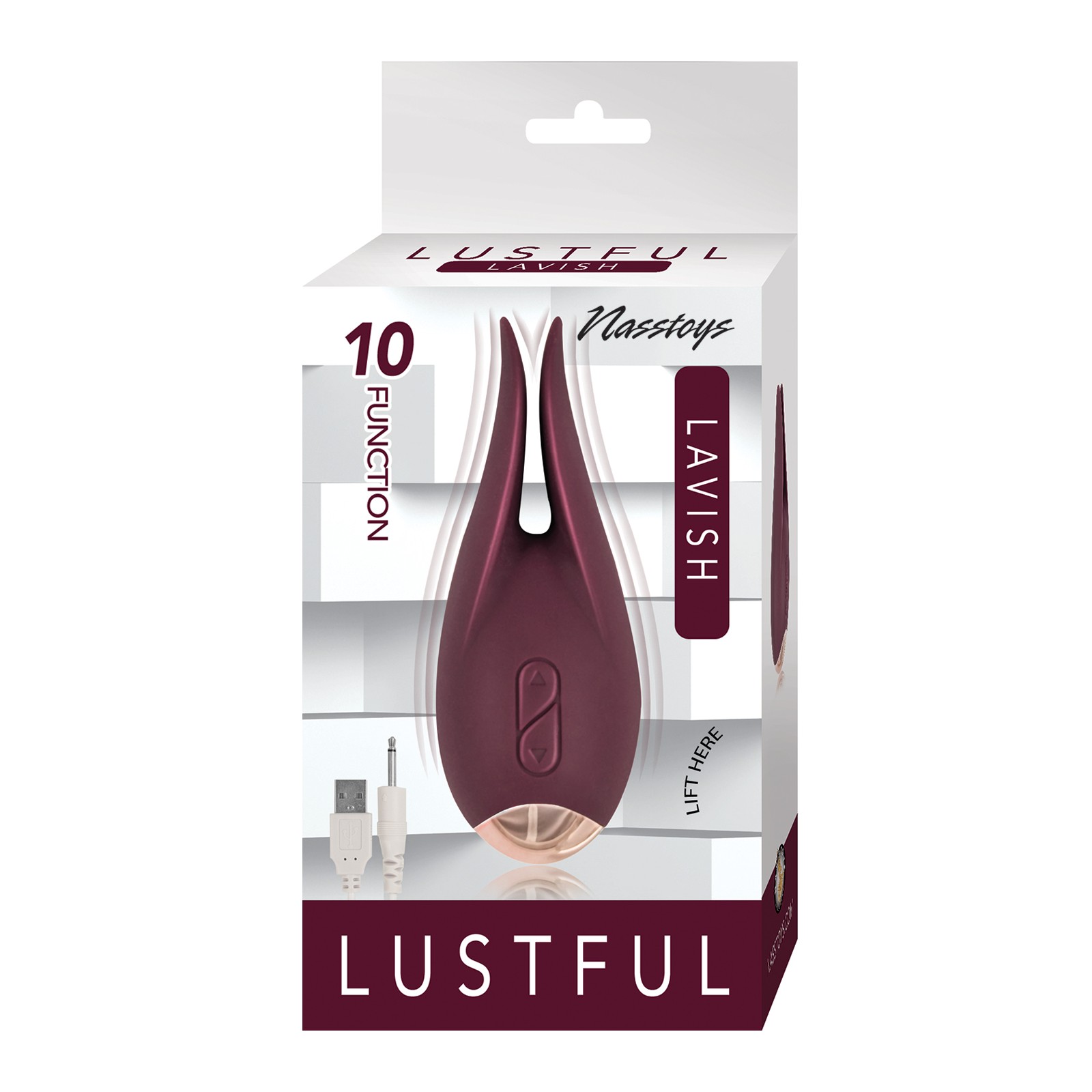 Lustful Lavish Eggplant - 10 Function Dual Motor Stimulator