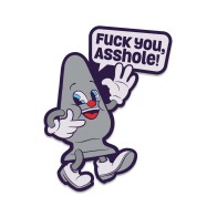 Wood Rocket Fuck Buddies Pin Grey