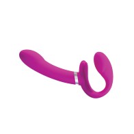 Pretty Love Strap-On Vibrador Sin Correas Fucsia