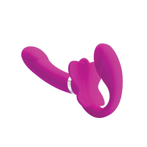 Pretty Love Strap-On Vibrador Sin Correas Fucsia