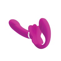 Pretty Love Strap-On Vibrador Sin Correas Fucsia