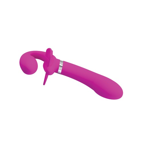 Pretty Love Strap-On Vibrador Sin Correas Fucsia