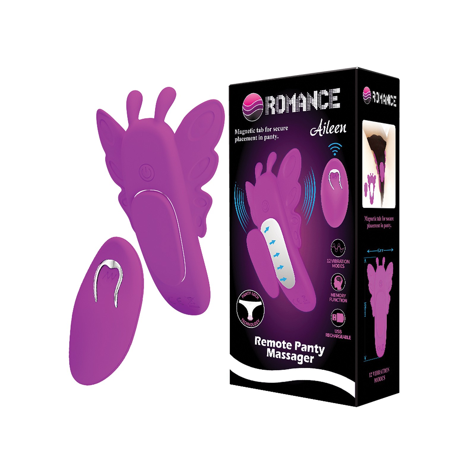 Vibrador de Panty Magnético Aileen Romance de Pretty Love