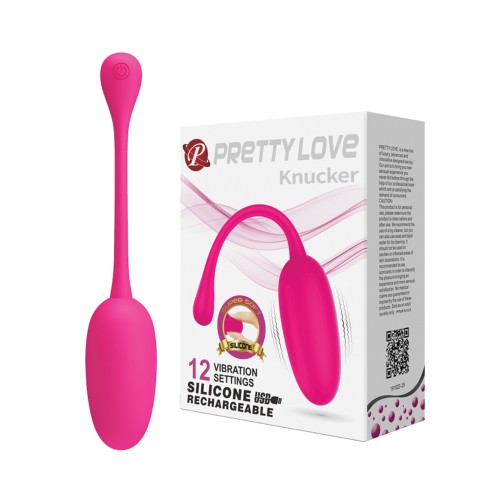 Huevo Vibrador Control Remoto Pretty Love Knucker - Rosa Neón