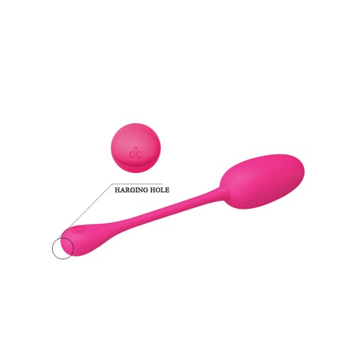 Pretty Love Knucker Remote Control Egg Vibe - Neon Pink