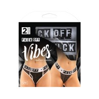 Fuck Off Lace Boy Brief & Lace Thong Set