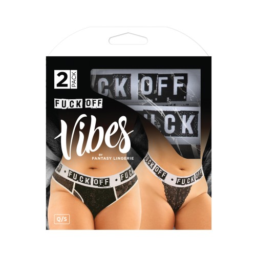 Pack Vibes Buddy Brief y Thong Negro