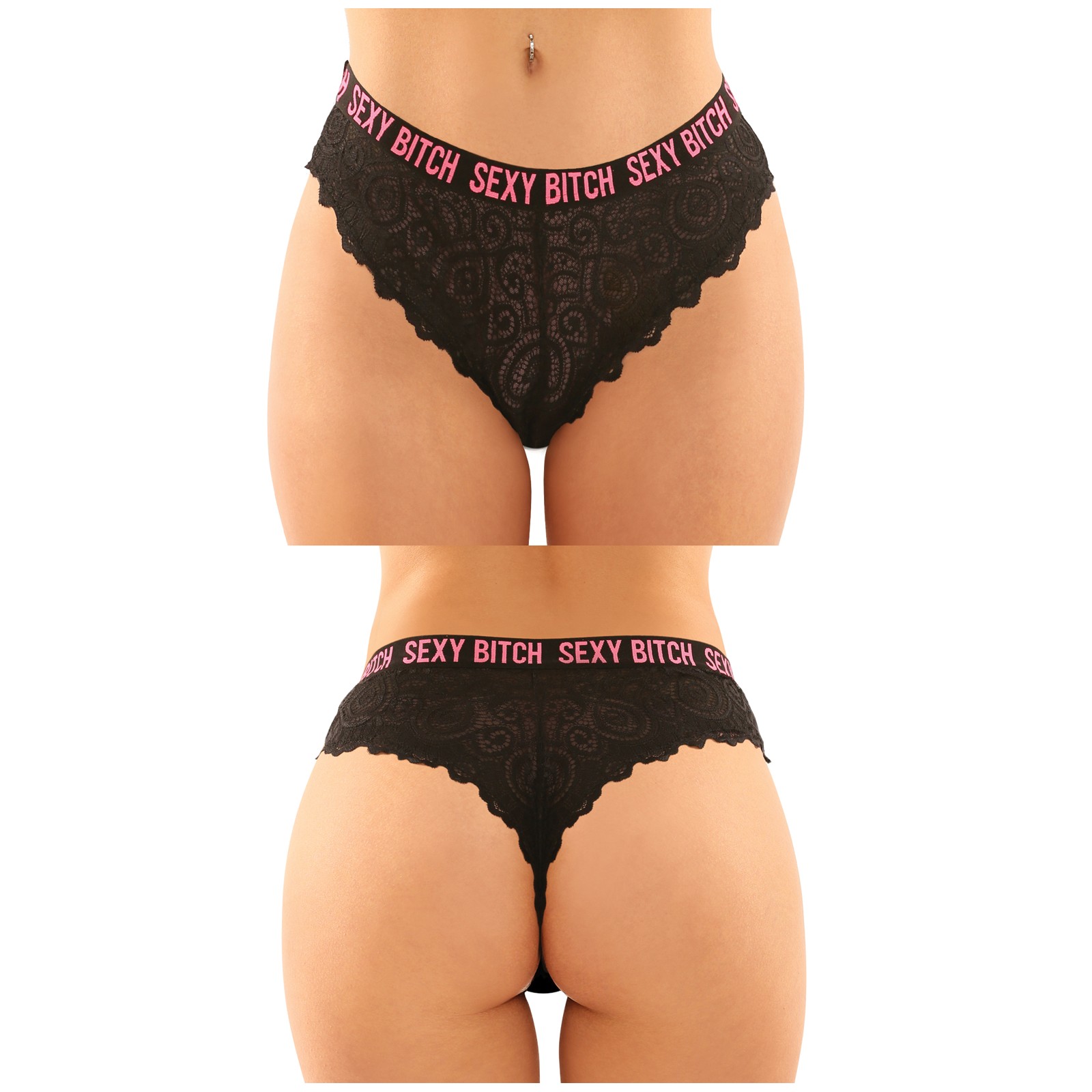 Conjunto de Panty Sexy Bitch de Encaje Vibes Buddy