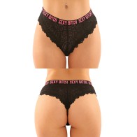 Conjunto de Panty Sexy Bitch de Encaje Vibes Buddy