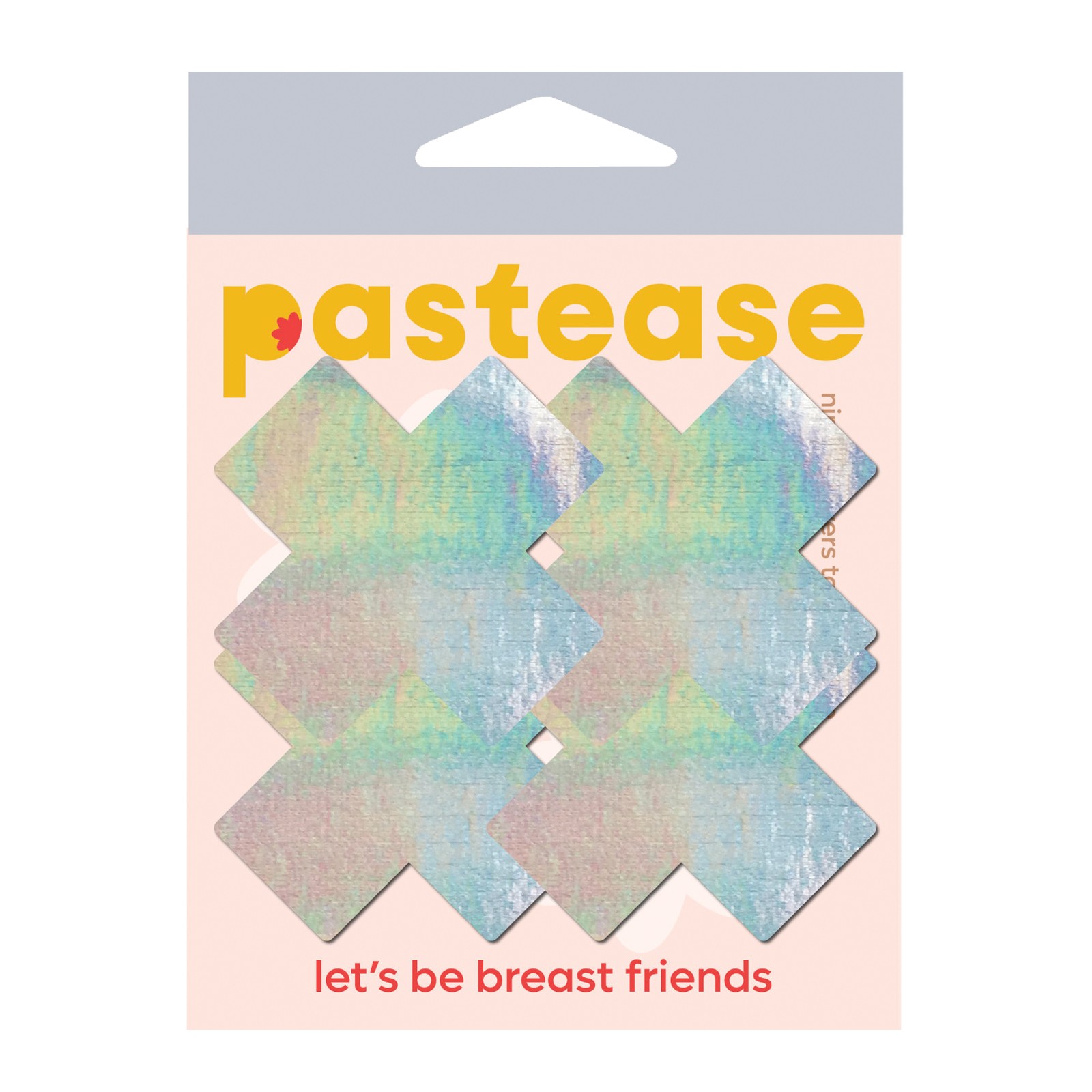 Pastease Premium Holographic Plus X Plateado Pastillas para Pezones Pack