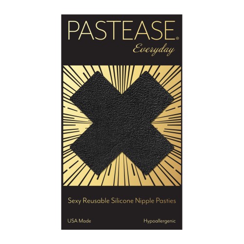 Pastease Luxury Suede Reusable Cross - Black