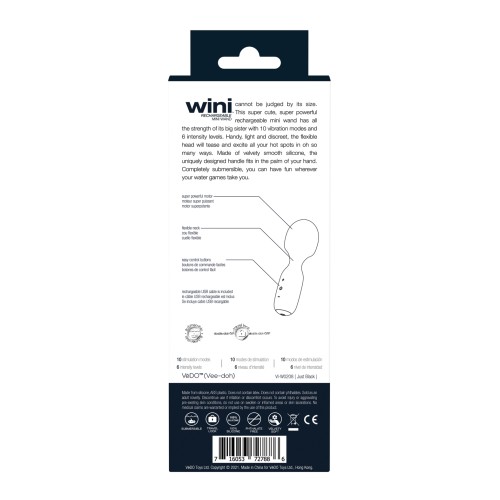 VeDO Wini Rechargeable Mini Wand - Black